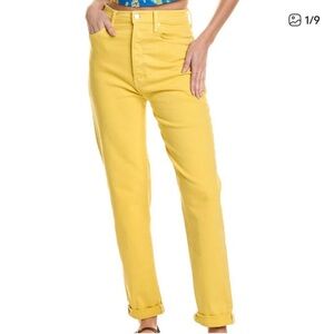 MOTHER The Tune Up Bona Fide Hover Primrose Yellow Jean